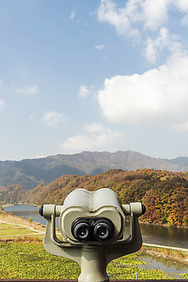 포토 JPG 주간 구름 하늘 산 사람없음 야외 가을풍경 망원경 가을 전망대 옥천 소옥천 국내포토 자연요소 계절 풍경 강 충청북도 파일형식 가을_계절