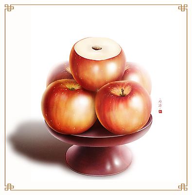 PSD 명절 일러스트 사람없음 설날 쌓기 추석 사과 제사 제기_제사 제사음식 제사그릇 차례음식 국내일러스트 전통 그릇 기념일 과일 모션 전통음식 전통의례 제사용품 파일형식