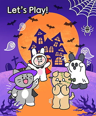 전신 PSD 어린이 동물캐릭터 일러스트 함께함 세마리 한명 서기 분장 손들기 보라색 고양이 보름달 가리킴 무덤 토끼 강아지 유령 무서움 거미줄 즐거움 마녀 거미 박쥐 마녀복장 동물탈 드라큘라 몬스터 유령의상 유령의집 코스프레 토끼탈 프랑켄슈타인 호러 겁주기 국내일러스트 일러캐릭터 동물 캐릭터 1 옷 감정 컬러 곤충 컨셉 포유류 모션 3 사람 손짓 반려동물 달 개 공포 탈 이벤트의상 파일형식