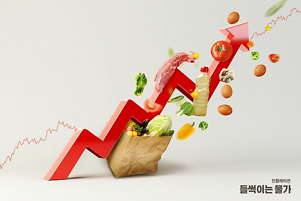 PSD 편집이미지 화살표 토마토 채소 식재료 생고기 사람없음 종이봉투 계란 흰색 기름 사회이슈 배추 삼겹살 상승 청경채 인플레이션 이미지편집 음식 컬러 컨셉 봉투 육류 돼지고기 경제 알 파일형식