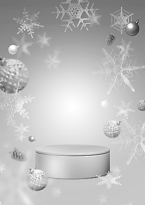 PSD 편집이미지 백그라운드 크리스마스 겨울 눈꽃 사람없음 회색 눈 눈송이 떨어짐 오브젝트 솔방울 원기둥 단상 눈꽃무늬 포디움 오너먼트 카피스페이스 이미지편집 자연요소 계절 기념일 컬러 컨셉 크리스마스장식 무늬 날씨 눈_날씨 공백 무대 원형 파일형식