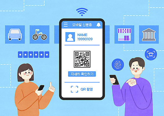 PSD 여자 남자 하늘색 일러스트 자동차 모바일 들기 상반신 성인 두명 스마트폰 자전거 가리킴 암호 은행 와이파이 온라인 QR코드 신분증 운전면허증 지문 지문인식 편의점 성인만 홍채인식 국내일러스트 육상교통 모션 사람 손짓 금융 파란색 핸드폰 스마트기기 상점 바이크 무선인터넷 면허증 생체인식기술 증명서 파일형식