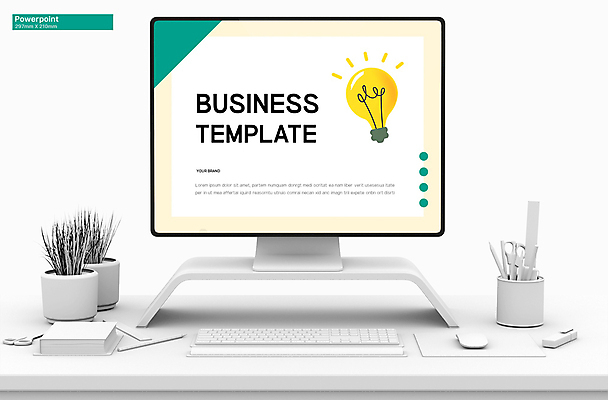 템플릿 비즈니스 전구 그래프 아이디어 사람없음 초록색 세트 노란색 PPT 프레젠테이션 문서템플릿 애니형PPT 9P 이미지템플릿 컬러 컨셉 파일형식