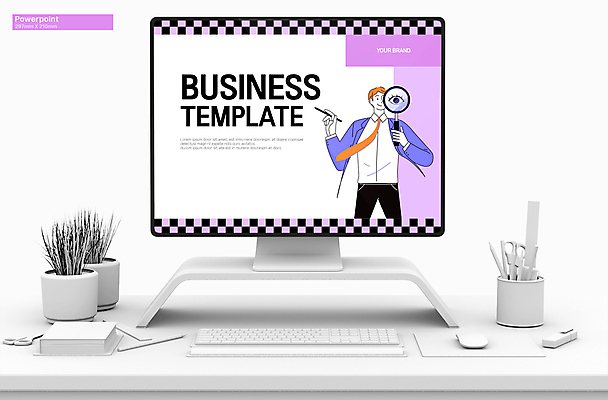 템플릿 남자 비즈니스 돋보기 그래프 한명 들기 상반신 성인 세트 펜 보라색 관찰 PPT 프레젠테이션 문서템플릿 성인남자한명만 애니형PPT 9P 이미지템플릿 1 컬러 모션 사람 필기구 남자한명만 성인남자만 파일형식