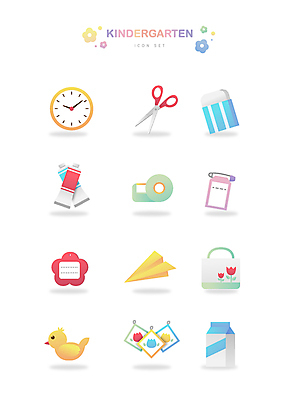 아이콘 시계 가방 가위 병아리 사람없음 물감 우유 이름표 종이비행기 지우개 스카치테이프 2D아이콘 우유갑 AI파일 잡화 조류 문구용품 학용품 유제품 미술도구 종이접기 테이프 파일형식 벡터