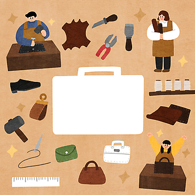 전신 PSD 여자 남자 일러스트 프레임 가위 자 들기 상반신 성인 취미 세명 반짝임 만세 모임 공구 바늘 지갑 실 망치 가죽 가죽가방 가죽공예 가죽구두 베이지색 프레임일러스트 성인만 가죽공방 카피스페이스 원데이클래스 국내일러스트 구두 컬러 가방 모션 문구용품 사람 공백 도구 작업실 공예 클래스 파일형식