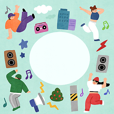 전신 PSD 구름 여자 남자 별 하늘색 음표 일러스트 여러명 성인 취미 건물 스피커 확성기 댄서 모임 춤 비보이 라디오 전봇대 원형프레임 프레임일러스트 성인만 카피스페이스 원데이클래스 붐박스 스트릿댄스 국내일러스트 자연요소 직업 건축물 기호 공공시설 음악 음향기기 다수 문화예술 프레임 사람 파란색 전자제품 공백 원형 클래스 파일형식