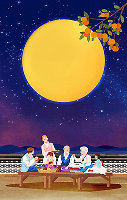 전신 PSD 여자 노년 남자 딸 아들 어린이 일러스트 엄마 손자 나뭇잎 손녀 대가족 감 서기 들기 앉기 소녀 소년 여러명 상반신 성인 추석 보름달 나뭇가지 아빠 한복 남색 먹기 감나무 평상 추석음식 명절음식 기와담장 국내일러스트 나무 한국전통 명절 음식 컬러 다수 잎 과일 가족 모션 기와 사람 담장 전통음식 달 전통의상 손주 파일형식