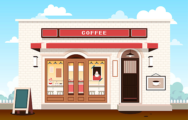 구름 건축 커피 액자 의자 일러스트 창문 탁자 아이스크림 조명 간판 사람없음 건물 카페 메뉴판 유럽풍 입간판 국내일러스트 AI파일 자연요소 건축물 음료 가구 디저트 상점 파일형식 벡터