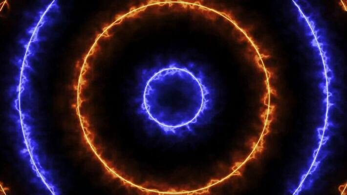 미래 사람없음 네온 애니메이션 만화경 블러효과 4K MOV 해외동영상 클립영상 컨셉 장난감 동영상 블러 파일형식 효과