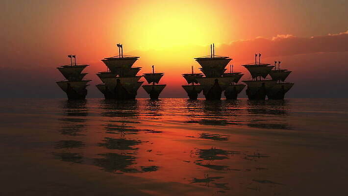 파도 바다 여행 백그라운드 요트 오렌지 항해 사람없음 야외 물 햇빛 태양 황혼 일몰 골동품 역사 클래식 매끈함 큼 크루즈 신비 방향 전쟁 범선 군함 해적 광 구식 레가타 옛날 수평선 4K MOV 해외동영상 클립영상 자연요소 컨셉 배_교통 과일 노을 감각 크기 도둑 해군 동영상 파일형식