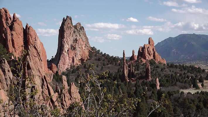 공원 여행 백그라운드 오렌지 자연 하늘 산 풍경 사람없음 빨간색 정원 미국 봄 내추럴 랜드마크 전국 지질 콜로라도 4K MP4 해외동영상 클립영상 계절 공공시설 컬러 북아메리카 과일 생태계 동영상 파일형식