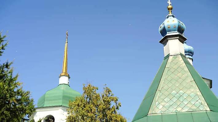 종교 여행 건축양식 하늘 사람없음 건물 러시아 수도원 랜드마크 4K MOV 해외동영상 클립영상 건축물 건축 유럽 동영상 파일형식