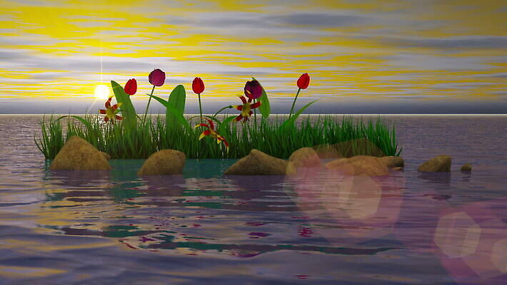 꽃 선 바다 백그라운드 컨셉 자연 하늘 휴가 휴식 건강 사람없음 물 태양 반사 3D 쌓기 평화 일출 정원 스파 화목 고요 일몰 조약돌 마음 마사지 영혼 집중 직원 명상 만들기 심플 내추럴 돌봄 평형 수평선 MOV 해외동영상 클립영상 자연요소 식물 모션 노을 수영 돌_바위 디지털합성 생태계 동영상 파일형식