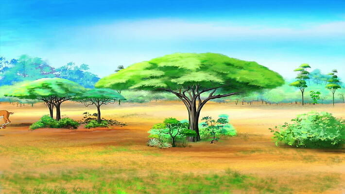 나무 동물 자연 사람없음 군중 애니메이션 가젤 사바나 MOV 해외동영상 클립영상 식물 사람 생태계 동영상 파일형식