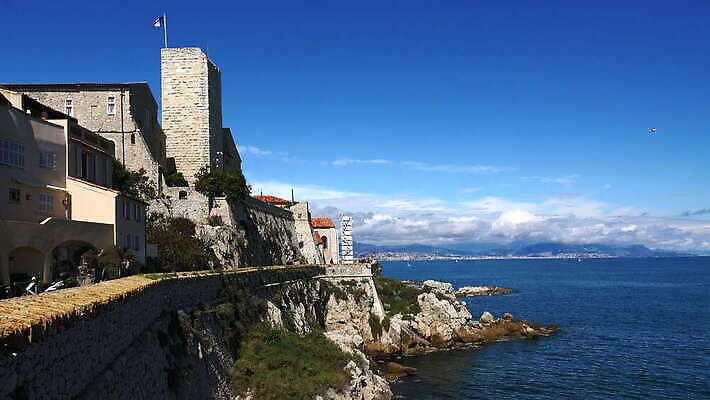 바다 여행 건축양식 하늘 주택 사람없음 야외 물 관광지 프랑스 암석 지역 연립주택 구시가지 4K 락다운 MOV 해외동영상 클립영상 자연요소 건축 유럽 건물 돌_바위 동영상 파일형식