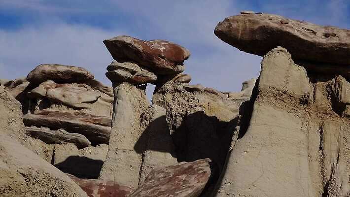 공원 자연 산 멕시코 건조 국립공원 풍경 사람없음 야외 가로 스터디 계곡 미국 사막 탐험 외계인 가을 바위 황무지 사암 뉴멕시코 전국 지질학 특별함 불모지 4K 건조기후 MP4 해외동영상 클립영상 계절 공공시설 교육 컨셉 북아메리카 학습 미확인물체 돌_바위 생태계 동영상 파일형식
