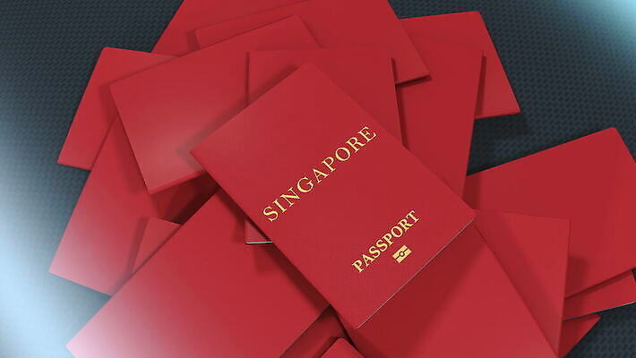 여행 사람 사람없음 문서 여권 신분 우표 싱가폴 정부 이민 국경 4K MOV 해외동영상 클립영상 아시아 이동 동영상 파일형식