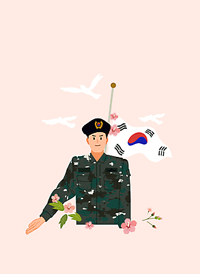 기념일 분홍색 모션 날리기 한국 사람없음 비행 태극기 비둘기 영상 무궁화 동영상 추모 호국보훈의달 모션그래픽 MP4 MOV 꽃 아시아 컬러 조류 이벤트 국기 6월 파일형식