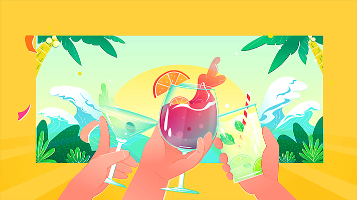 손 파도 여행 모션 잔 들기 신체부위 여름휴가 바캉스 야자수 태양 노란색 축제 칵테일 풀 칵테일잔 꽃가루 영상 동영상 마티니 모히토 민트색 칵테일파티 상그리아 여름축제 모션그래픽 MP4 MOV 자연요소 나무 식물 식기 바다 컬러 술잔 휴가 주류 사람 파티 가루 파일형식 여름_계절