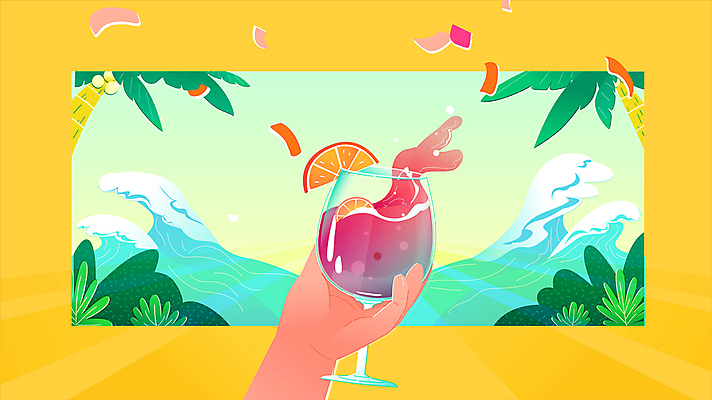 손 파도 여행 모션 잔 들기 신체부위 여름휴가 바캉스 야자수 태양 노란색 축제 칵테일 풀 칵테일잔 꽃가루 영상 동영상 민트색 칵테일파티 상그리아 여름축제 모션그래픽 MP4 MOV 자연요소 나무 식물 식기 바다 컬러 술잔 휴가 주류 사람 파티 가루 파일형식 여름_계절