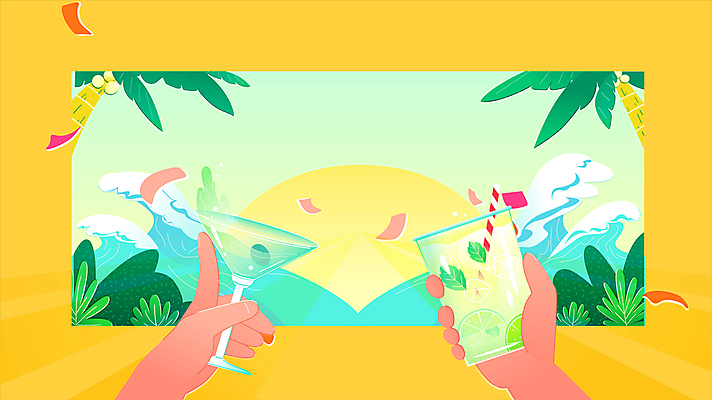 손 파도 여행 모션 잔 들기 신체부위 여름휴가 바캉스 야자수 태양 노란색 축제 칵테일 풀 칵테일잔 꽃가루 영상 동영상 마티니 모히토 민트색 칵테일파티 여름축제 모션그래픽 MP4 MOV 자연요소 나무 식물 식기 바다 컬러 술잔 휴가 주류 사람 파티 가루 파일형식 여름_계절