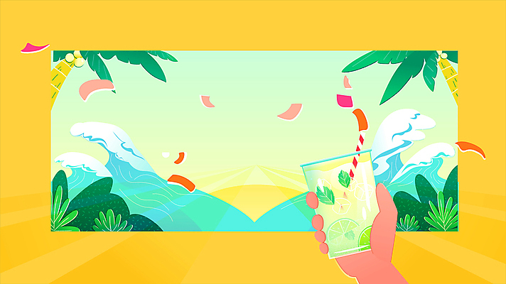 손 파도 여행 모션 잔 들기 신체부위 여름휴가 바캉스 야자수 태양 노란색 축제 칵테일 풀 칵테일잔 꽃가루 영상 동영상 모히토 민트색 칵테일파티 여름축제 모션그래픽 MP4 MOV 자연요소 나무 식물 식기 바다 컬러 술잔 휴가 주류 사람 파티 가루 파일형식 여름_계절