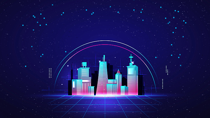 모션 빌딩 사람없음 건물 빛 유성 남색 영상 디지털산업 동영상 가상공간 가상현실 메타버스 모션그래픽 MP4 MOV 건축물 산업 컬러 디지털 파일형식