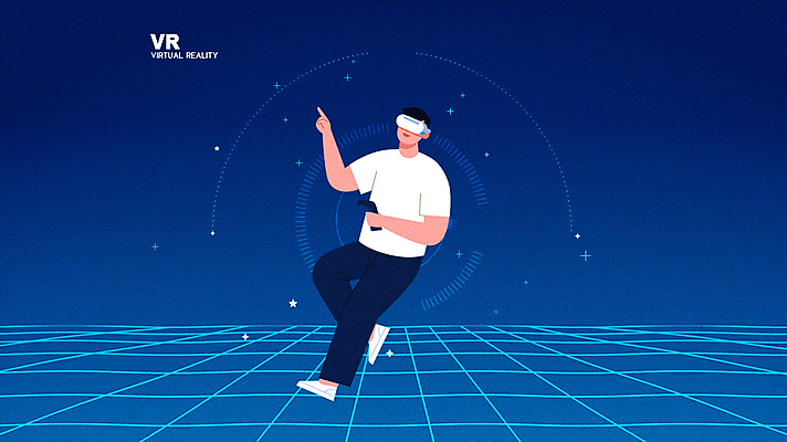 전신 남자 모션 한명 들기 성인 파란색 손들기 스크린 가리킴 체험 리모컨 영상 동영상 가상공간 다리들기 가상현실 성인남자한명만 VR기기 모션그래픽 MP4 MOV 1 컬러 컨셉 사람 손짓 기계 남자한명만 성인남자만 파일형식