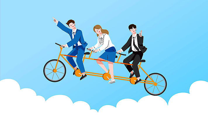 전신 구름 여자 남자 하늘색 비즈니스 모션 협력 성인 세명 손들기 자전거 가리킴 최고 직장인 비즈니스맨 비즈니스우먼 승차 영상 동영상 성인만 사회초년생 3인용자전거 모션그래픽 MP4 MOV 자연요소 직업 사람 손짓 파란색 바이크 파일형식