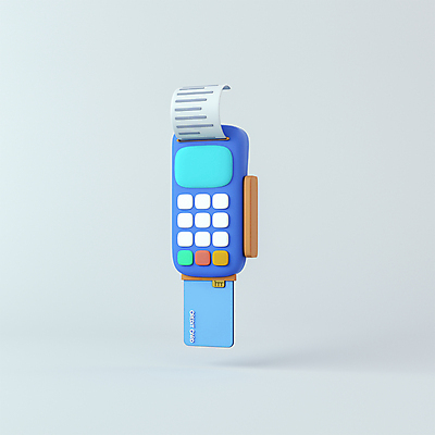 PSD 편집 편집이미지 사람없음 3D소스 3D 회색 신용카드 디지털합성 은행 영수증 카드단말기 로우폴리 편집소스 편집3D 컬러 금융 단말기 파일형식