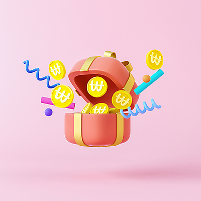 PSD 편집 편집이미지 분홍색 사람없음 선물상자 3D소스 3D 동전 디지털합성 은행 꽃가루 로우폴리 편집소스 편집3D 컬러 돈 선물 금융 상자 가루 파일형식