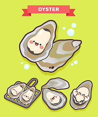 일러스트 사람없음 초록색 축제 굴 물방울 그릴 특산물 특산물캐릭터 석쇠구이 조개캐릭터 지역축제 대한민국축제 일러캐릭터 AI파일 캐릭터 컬러 주방용품 어패류 구이 파일형식 벡터