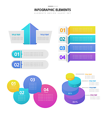 화살표 말풍선 일러스트 비즈니스 수치 사람없음 컬러풀 인포그래픽 원형 입체 직사각형 단계 타원형 순서 엘리먼트 타임라인 국내일러스트 AI파일 도형 컬러 그래프 파일형식 벡터