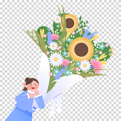 편집 편집이미지 여자 꽃 행복 꽃다발 해바라기 한명 웃음 들기 누끼 상반신 성인 큼 PNG 성인여자한명만 편집소스 식물 1 감정 모션 표정 사람 크기 여자한명만 성인여자만 파일형식