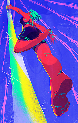 전신 PSD 여자 로우앵글 일러스트 매달리기 한명 성인 운동복 운동 보라색 원근감 잡기 역동적 봉 폴댄스 성인여자한명만 국내일러스트 1 옷 뷰포인트 컬러 컨셉 모션 건강 사람 춤 여자한명만 성인여자만 파일형식