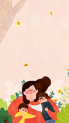 나무 꽃 딸 아들 어린이 가정 가족 안기 모션 포옹 청소년 엄마 가족애 소년 상반신 성인 세명 눈감음 자녀 풀 영상 동영상 베이지색 안경낌 싱글맘 모션그래픽 MP4 MOV 식물 남자 안경 컬러 관계 사랑 사람 파일형식