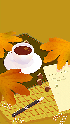 커피 단풍 낙엽 모션 사람없음 만년필 갈색 가을풍경 떨어짐 수증기 커피잔 편지 편지지 도토리 영상 동영상 편지쓰기 모션그래픽 MP4 MOV 음료 컬러 컨셉 잎 잔 풍경 펜 견과류 기록 파일형식 가을_계절