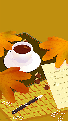 커피 단풍 낙엽 모션 사람없음 만년필 갈색 가을풍경 떨어짐 수증기 커피잔 편지 편지지 도토리 영상 동영상 구르기 편지쓰기 모션그래픽 MP4 MOV 음료 컬러 컨셉 잎 잔 풍경 펜 견과류 기록 파일형식 가을_계절