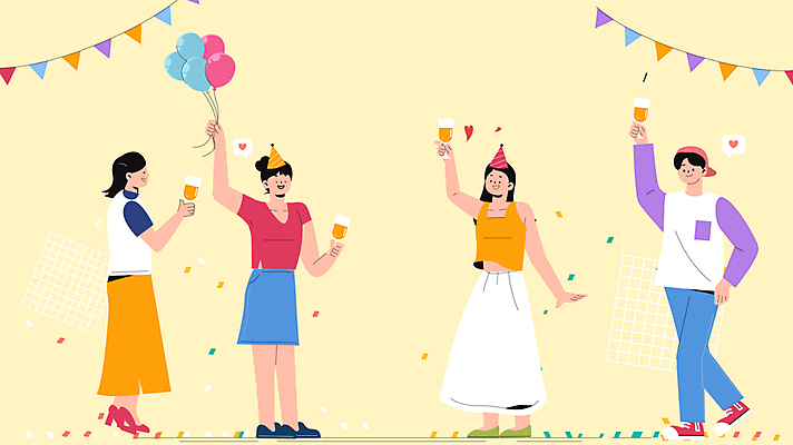 전신 여자 남자 의자 모션 함께함 들기 앉기 여러명 상반신 성인 타이포그라피 친구 노란색 파티 걷기 스크린 축제 주먹 고깔모자 만남 자유 축하 샴페인 남색 영화관 즐거움 샴페인잔 꽃가루 영상 풍선 동영상 가랜드 상영관 카운트다운 풍선잡기 성인만 모션그래픽 MP4 MOV 문자 모자_잡화 감정 컬러 가구 다수 컨셉 술잔 관계 주류 사람 이벤트 잡기 가루 극장 파티용품 파일형식