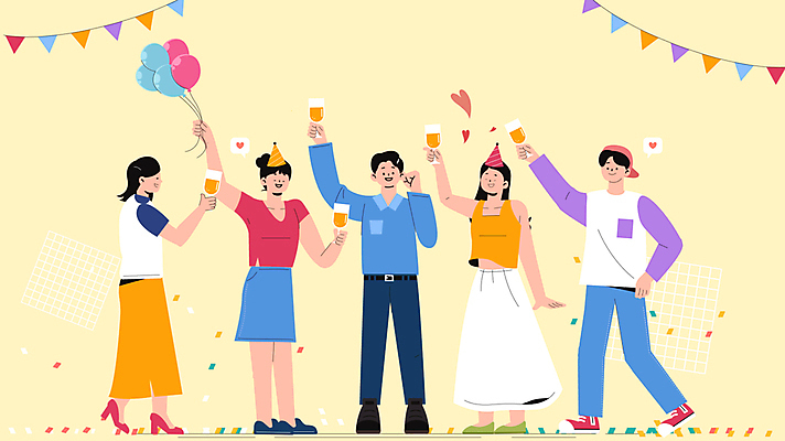 전신 여자 남자 의자 모션 함께함 들기 앉기 여러명 상반신 성인 친구 노란색 파티 걷기 스크린 축제 주먹 고깔모자 만남 자유 축하 샴페인 남색 영화관 즐거움 샴페인잔 꽃가루 영상 풍선 동영상 가랜드 상영관 카운트다운 풍선잡기 성인만 모션그래픽 MP4 MOV 모자_잡화 감정 컬러 가구 다수 컨셉 술잔 관계 주류 사람 이벤트 잡기 가루 극장 파티용품 파일형식