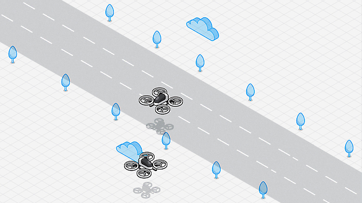 나무 구름 도로 모션 사람없음 파란색 회색 와이파이 영상 동영상 아이소메트릭 드론 사물인터넷 4차산업 자율주행 모션그래픽 MP4 MOV AI_인공지능 자연요소 식물 산업 길 컬러 교통시설 정보기술 운전 무선인터넷 파일형식