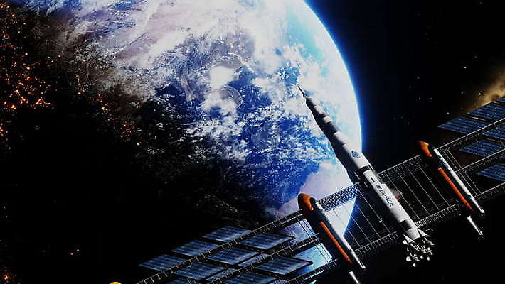 지구 과학 사람없음 우주 행성 인공위성 우주선 4K MOV 해외동영상 클립영상 통신 동영상 파일형식