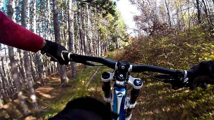 도로 스포츠 이동 모션 산 건강 경사 야외 운동 자전거 경쟁 승차 소프트포커스 숲 속도 흥분 사이클링 바이크레이서 바이킹 블러 산악자전거 1인칭시점 HD MOV 해외동영상 클립영상 시선 감정 길 컨셉 교통시설 촬영기법 바이크 육상스포츠 동영상 파일형식