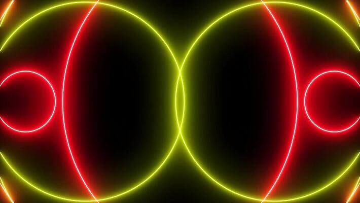 미래 사람없음 네온 애니메이션 만화경 블러효과 4K MOV 해외동영상 클립영상 컨셉 장난감 동영상 블러 파일형식 효과