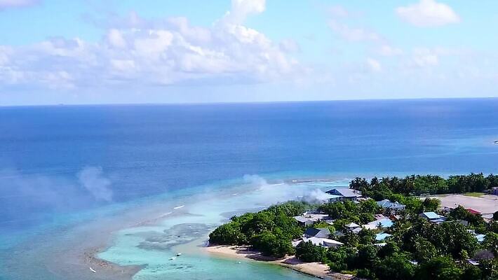 바다 섬 사람없음 야외 모래사장 마을 휴양지 수평선 MP4 해외동영상 클립영상 장소 동영상 파일형식