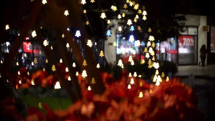 나무 디자인 계절 컬러 백그라운드 크리스마스 휴가 새해 사람없음 장식 빛 반짝임 쇼핑 상점 축제 수확 축하 황금 우아함 야간 소프트포커스 12월 쇼핑몰 심볼 보케 공상 마법 강렬 광 4K 깜빡이다 MOV 해외동영상 클립영상 자연요소 식물 기념일 컨셉 농업 모션 촬영기법 날짜 동영상 파일형식
