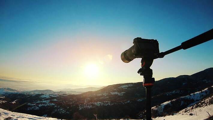 산 노르웨이 사람없음 야외 카메라 사진촬영 일몰 장비 저녁 삼각대 4K MP4 해외동영상 클립영상 유럽 전자제품 노을 촬영 야간 동영상 파일형식