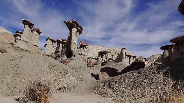 공원 자연 산 멕시코 건조 국립공원 풍경 사람없음 야외 가로 스터디 계곡 미국 사막 탐험 외계인 가을 바위 황무지 사암 뉴멕시코 전국 지질학 특별함 불모지 4K 건조기후 MP4 해외동영상 클립영상 계절 공공시설 교육 컨셉 북아메리카 학습 미확인물체 돌 생태계 동영상 파일형식