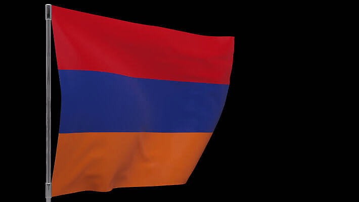 배너 물결 사람없음 깃발 깃대 봉 애국심 아르메니아 전국 4K MOV 해외동영상 클립영상 동영상 파일형식